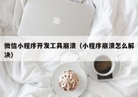 微信小程序开发工具崩溃（小程序崩溃怎么解决）