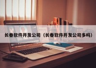 长春软件开发公司（长春软件开发公司多吗）