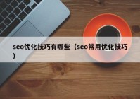 seo优化技巧有哪些（seo常用优化技巧）