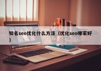 知名seo优化什么方法（优化seo哪家好）